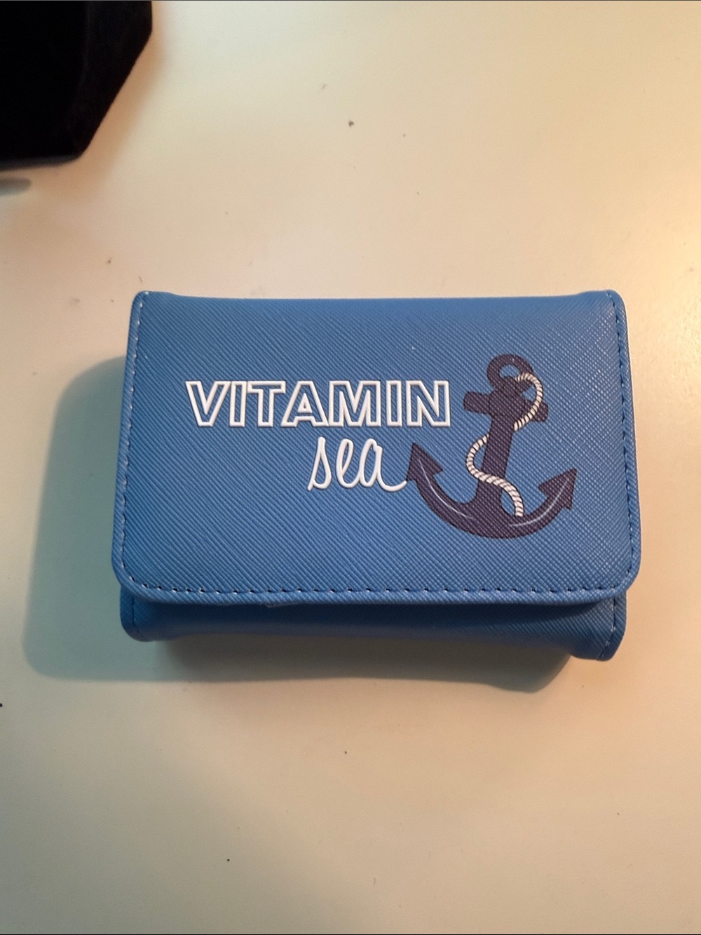 Vitamin A Blue Anchor Travel Toiletry Organizer